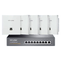  TP-LINK/普联 全屋覆盖 WiFi6无线ap面板套装+Poe路由器