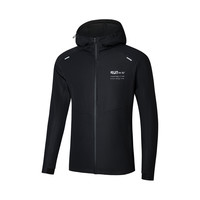 361°361开襟外套男子畅跑无惧2025冬季防风保暖外套男户外登山服 超级黑 M