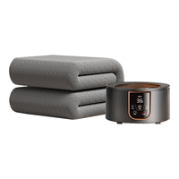 AUX奥克斯【静音王】水暖电热毯水暖毯单双人水循环电褥子炕家用恒温不上火 2025无声语音【双重涤棉】【1.8*1.2m】 3秒速热丨悬浮水泵丨顶配静音王