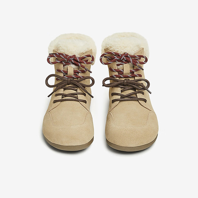 他她 复古休闲勃肯鞋女鞋加绒高帮鞋马丁靴冬新款CGQ03DD4