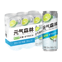 88VIP：元气森林 Genki Forest 元气森林 无甜青柠味气泡水 330ml*6罐
