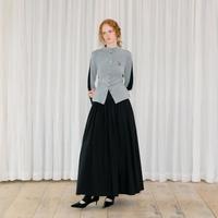 GREEN BELT 城市旷野25春秋复古百褶半身裙女简约纯色长款口袋A字裙