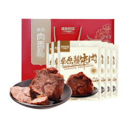 康新牧场 节日送礼牛肉中秋礼盒团购礼品经典礼盒150g*6袋