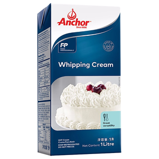 安佳(Anchor)新西兰 超高温灭菌搅打淡奶油稀奶油1L*12 烘焙原料 【整箱】安佳 1L 12盒