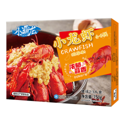 国联 蒜香小龙虾 750g 4-6钱 净虾500g 中号 18-24只 熟食调料