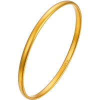 周六福如意镯古法黄金手镯女计价AA103610 约24.64g 58mm