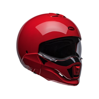 BELL 复古组合盔BROOZER四季防雾跑车摩托机车男女骑行布洛泽战士头盔 BROOZER-红色 XL码(适合58-59cm头围)