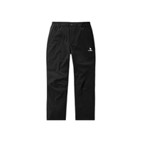 CAMEL骆驼户外冲锋裤男女春秋保暖防风防泼水软壳裤加绒战术登山休闲裤 【防风保暖】幻影黑，男，A13CAVV107 XL