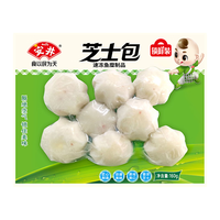Anjoy 安井 火锅丸优选包400g*3袋(爆汁小鱼丸+撒尿肉丸+Q鱼味板+仿蟹柳) 400g优选包*3袋（每袋含4小包）