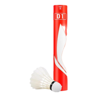 李宁(LI-NING)羽毛球飞行稳定训练77速鸭毛球D1(12支装）