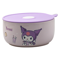 舍里三丽鸥库洛米保鲜碗小学生便当盒上班族微波炉加热陶瓷碗餐具套装