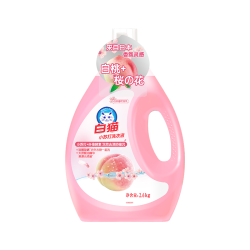 白猫 小苏打洗衣液白桃樱花香氛双效去渍家用持久留香保鲜科技护色