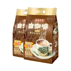 益昌老街 2 1原味速溶白咖啡粉冲调饮品 马来西亚进口 100条2000g