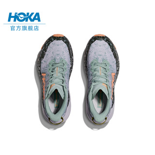 HOKA ONE ONE女款飞速羚羊6防水越野跑步鞋SPEEDGOAT 6 LOW GTX 户外轻便 玉石绿/烟灰色 38/235mm
