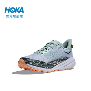 HOKA ONE ONE女款飞速羚羊6防水越野跑步鞋SPEEDGOAT 6 LOW GTX 户外轻便 玉石绿/烟灰色 38/235mm