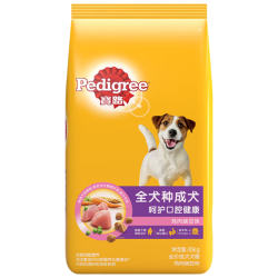 宝路 鸡肉豌豆味全犬成犬狗粮 10kg