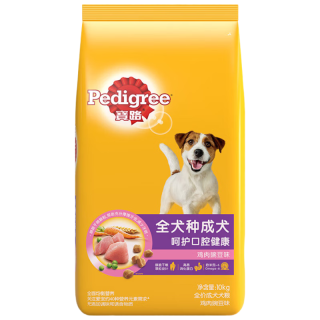 Pedigree 宝路 鸡肉豌豆味全犬成犬狗粮 10kg