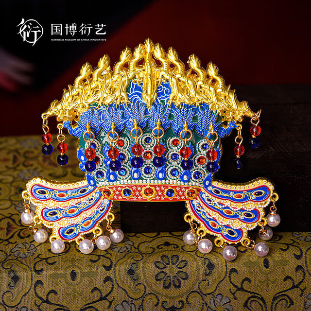 中国国家博物馆 NATIONAL MUSEUM OF CHINA 孝端皇后凤冠金属AR冰箱贴国风创意装饰品特色