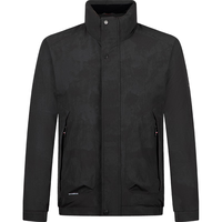 柒牌（SEVEN）【RDS责任羽绒认证】男装立领提花羽绒服白鸭绒防风保暖外套 黑色