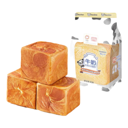 盼盼 休闲零食组合 小面包糕点食品早餐办公室小吃点心 牛奶吐司小方80g*2共 160g