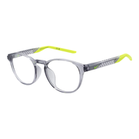 耐克(NIKE)眼镜架青少年近视光学眼镜框7275LB 030 50mm&依视路1.60镜片 030透明灰/荧光绿