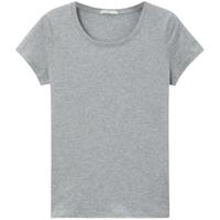 美特斯邦威短袖T恤女士夏季百搭纯棉圆领显瘦内搭白色纯色打底衫