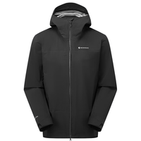 PHASE 2.0系列冲锋衣男 | 盟泰恩 MONTANE户外夹克轻量防水防风硬壳外套 core常规系列-黑色 L