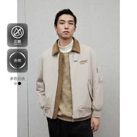 GXG 冬季GXG男装 复古底特律加厚夹克男通勤保暖棉服外套