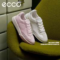 爱步(ECCO)25年新款复古德训鞋厚底板鞋女 街头球鞋272833 灰白色/白色3