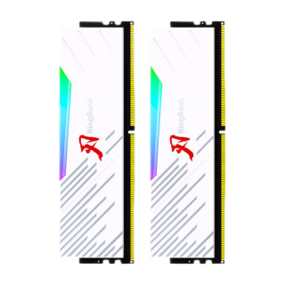 金百达 白刃 DDR5 6800MHz RGB 台式机内存 灯条 白色 32GB 16GBx2 C34