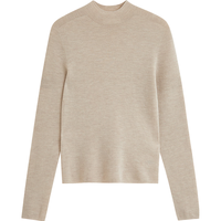 茵曼无缝一体半高领纯羊毛衫2025秋女装新款针织打底衫