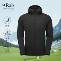 Rab睿坡Xenair Alpine户外徒步运动夹克连帽轻量金标P棉服男  QIP-41 浅锌色LZN L