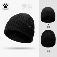 KELME 卡尔美 帽子保暖毛线帽男大头围女针织帽显脸小休闲户外运动防寒帽