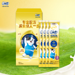 伊利 QQ星榛高铂金儿童成长奶粉4段3岁+ CBP/DHA/乳铁蛋白/高钙 25g*4