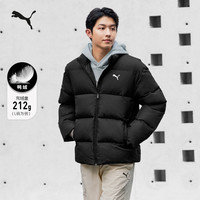 防风拒水运动羽绒服男女PUMA彪马冬季鸭绒外套635857 黑色-01 XL