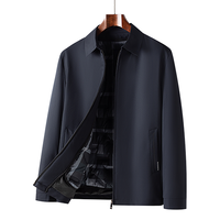 【鹅绒服】一衣两穿老干部羽绒服男冬季加厚男士羽绒服夹克外套男