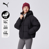 600蓬90绒鸭绒羽绒服女子PUMA彪马冬保暖外套 684079 黑色-01 L