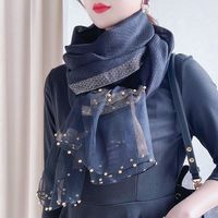 映棠 丝巾女秋冬款洋气薄款外搭桑蚕丝围巾