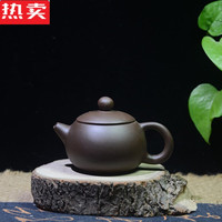 拓进潮州朱泥手拉壶迷你小紫砂壶袖珍微形壶斗小壶小号小 50紫黑色小西施壶 50以下