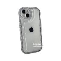 YINUO 以诺 ins风简约波浪纹适用苹果14promax手机壳iphone13/14pro新款xsmax硅胶11/12男女款xr保护套