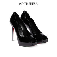 路铂廷(Christian Louboutin) 女士 漆皮防水台高跟鞋 P00813983 黑色