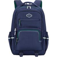 卡拉羊大容量超轻机能双肩包初高中生休闲双肩包男女生高颜值背包CX5521 【28L藏青】身高150CM以上