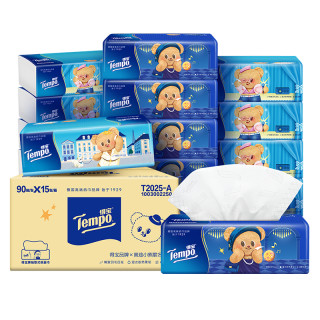 88VIP、今日必买：Tempo 得宝 抽纸软抽纸巾 90抽*15包