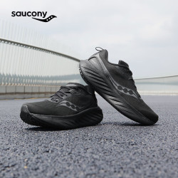 saucony 索康尼 胜利22 SE女跑步鞋缓震舒适运动鞋 黑