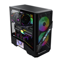 瓦尔基里(VALKYRIE)VK05 ATX 中塔游戏电脑台式机箱 LED数显屏 标配16030风扇X2 支持背插
