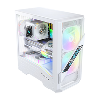 瓦尔基里(VALKYRIE)VK05LITE WHITE 白色 ATX 中塔游戏电脑台式机箱 LED数显屏 标配16030风扇X2 支持背插