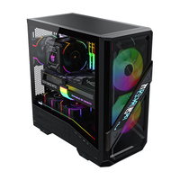 瓦尔基里(VALKYRIE)VK05LITE BLACK 黑色 ATX 中塔游戏电脑台式机箱 LED数显屏 标配16030风扇X2 支持背插