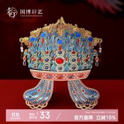中国国家博物馆 孝端皇后凤冠木质冰箱贴博物馆文创创意装饰品特色