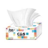 C&S 洁柔 抽纸C&S柔韧厚实3层100抽48包自然无香亲肤擦手纸面巾纸软抽 48包整箱装