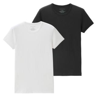 GIORDANO 佐丹奴 纯棉两件装 打底衫男 01242011